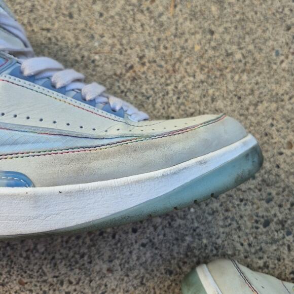 Air Jordan 2 J Balvin Retro Mens 10 Blue Sneakers Shoes 2022 DQ7691-419 - Picture 12 of 16